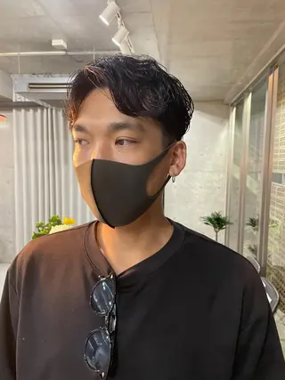 ショート パーマ メンズ 吉田一輝 外国人パーマのヘアスタイル