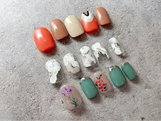 ネイル BLUE【ブルー】所属・NARUMI HYODOのネイルデザイン