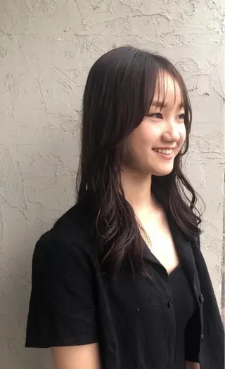 ロング 菊池 幹のヘアスタイル