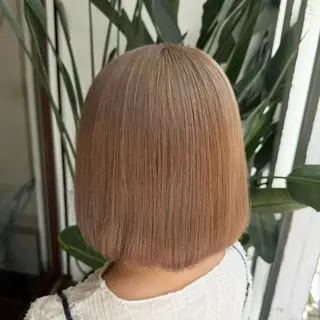 カラー 透明感/低ダメージ インナー🩵角田紗雪のヘアスタイル