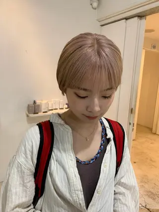 ショート ダブルカラー/透明感 💈JUNYA💈のヘアスタイル
