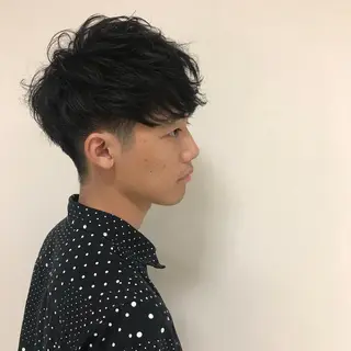 ショート パーマ メンズ Vir by browのヘアスタイル