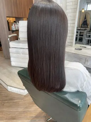 ロング カラー 植田 能生のヘアスタイル