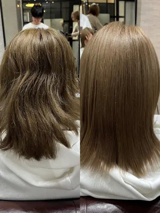 ミディアム ✨美髪縮毛矯正× カット特化/佐藤恵太のヘアスタイル