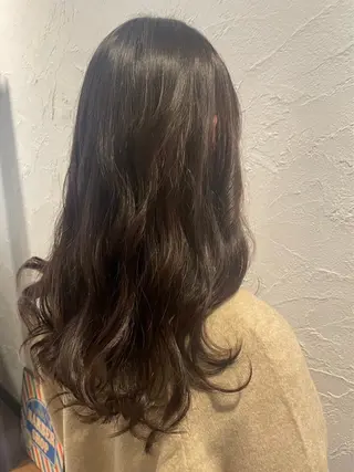 ロング 赤み消しカラー 🩵かりんのヘアスタイル