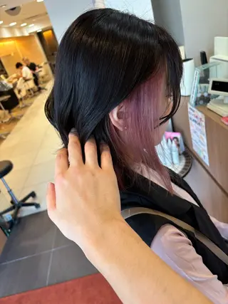 ショート カラー 塩谷黎✨ブリーチ無W カラーメンズパーマ✨のヘアスタイル