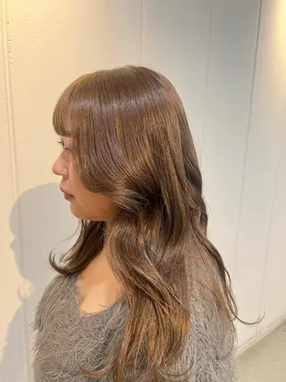 セミロング カラー beleefric 🩵チセのヘアスタイル