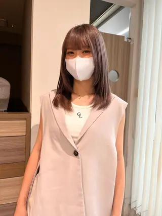 セミロング カラー レイヤーカット /konomiのヘアスタイル