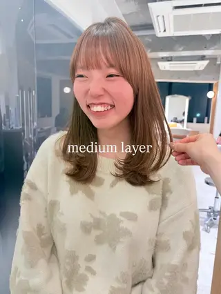 ミディアム 🫧ナギサ/本厚木/ ボブ/ミディアム🫧のヘアスタイル