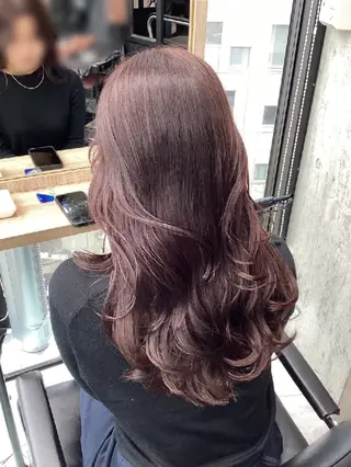 セミロング カラー ヘアアレンジ/柔らか 艶カラー/AKARIのヘアスタイル