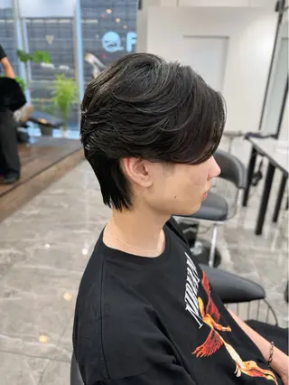 メンズ レイヤーカット/ 髪質改善/羽柴りくのヘアスタイル