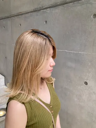 セミロング たかなみ りなのヘアスタイル
