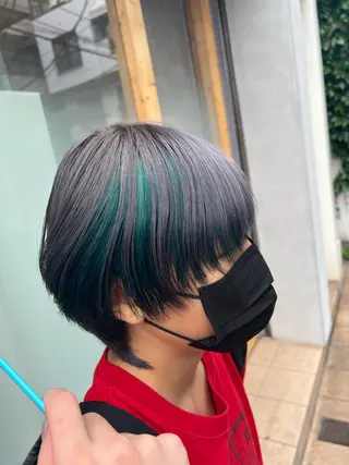 ミディアム カラー ヘアアレンジ 🌈髪質改善・美髪矯 正・平野瀬乃🌈のヘアスタイル