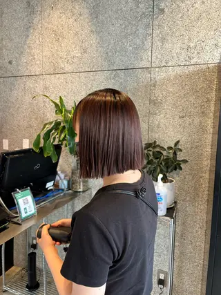 ショート 🌷艶感カラー🌷 富施 優花のヘアスタイル