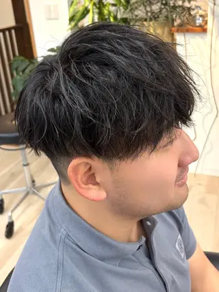 ショート パーマ メンズ RAIA💎ケア ブリーチ&パーマ💎のヘアスタイル