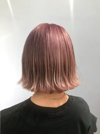 ショート カラー キッズ マツエク・マツパ ボブ、縮毛矯正👑 心斎橋/高城涼也のヘアスタイル