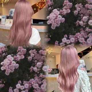 ロング カラー ヘアアレンジ 韓国×艶髪 さきのヘアスタイル