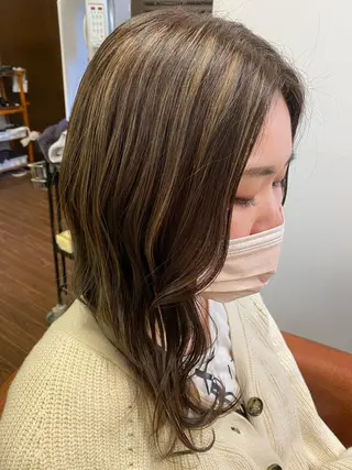 ロング カラー liL  hair サトウリョウタのヘアスタイル