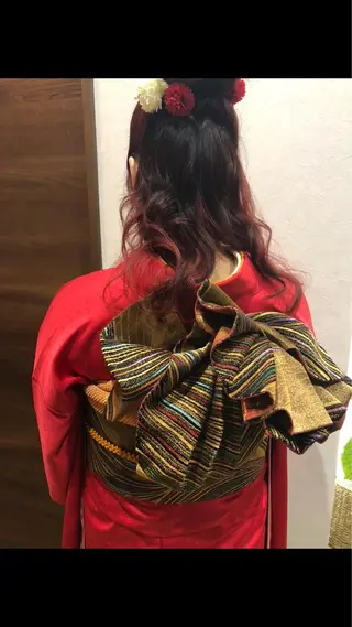 ミディアム ヘアアレンジ 田中 佐枝子のヘアスタイル