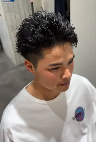 ショート パーマ メンズ メンズ特化美容師 若林陸のヘアスタイル