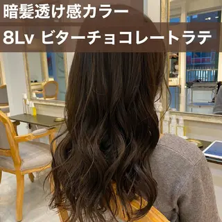 ロング カラー ブリーチなし✨艶髪 カラー𓃲YAGIのヘアスタイル