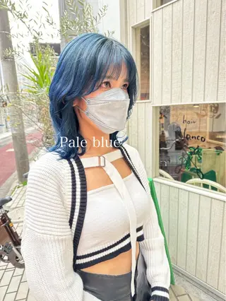 ミディアム カラー 🫟Blanco🫟 Color&Careのヘアスタイル