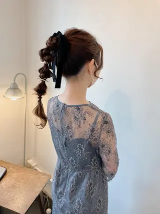 ロング ヘアアレンジ h a k u 大倉 卓人のヘアスタイル