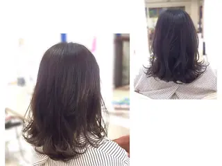 セミロング いけだ ゆうのヘアスタイル