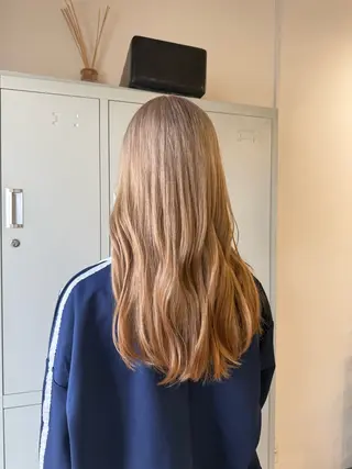 ロング 透明感カラー🫧 🍒久留米美容室のヘアスタイル
