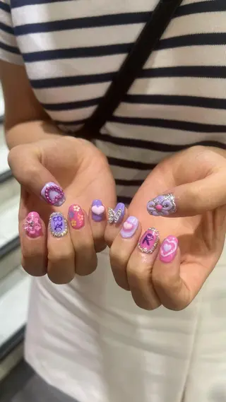 ネイル 韓国🩶Y2Kネイル 💫くれはのネイルデザイン