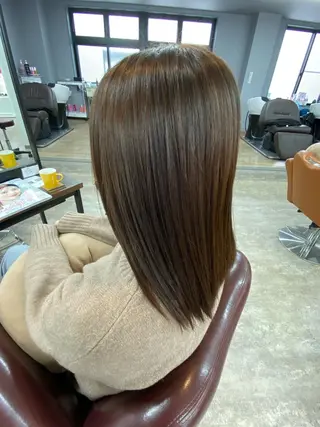 セミロング カラー 🐶横山 楓真🐶 Rudus新保のヘアスタイル