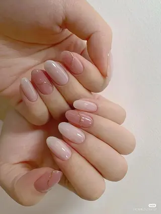 ネイル 【岐阜💅🏻】 オトナ可愛い🤍🪄のネイルデザイン