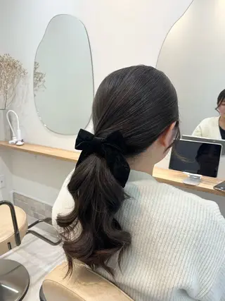 ロング 加藤 明香里のヘアスタイル