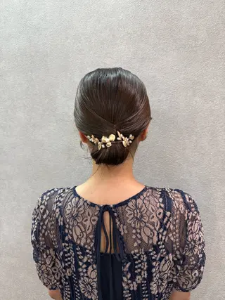 セミロング ヘアアレンジ まとまるボブ🌼 アレンジ🌼鴨下穂香のヘアスタイル