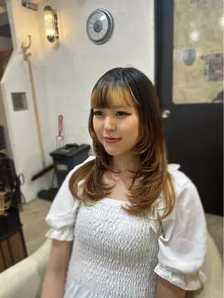 ロング スパイキー/ ピンパーマ/緑川雄也のヘアスタイル