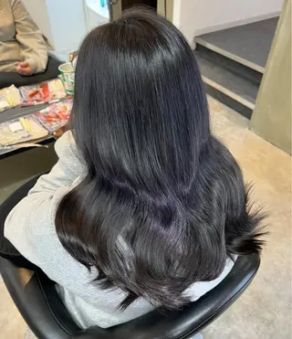 セミロング 柳田 光のヘアスタイル