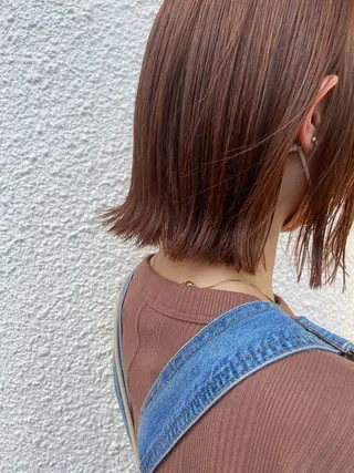 ミディアム 髪質改善・縮毛・ 艶髪カラー　Maruのヘアスタイル
