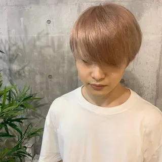 ミディアム カラー メンズ キッズ カラー特化サロン Eir心斎橋のヘアスタイル