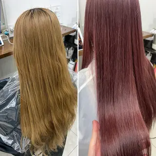 カラー ダブルスキルエクステ /羽エクステ白石宇由のヘアスタイル