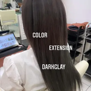 ロング カラー エクステ🩵ブリーチ 韓国ヘア🩵KAEのヘアスタイル