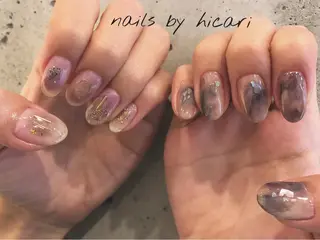 ショート カラー キッズ ネイル マツエク・マツパ illum hicariのネイルデザイン