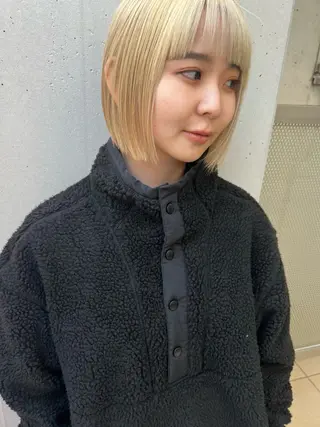 ショート カラー 池田理紗/ bob/メンズカットのヘアスタイル