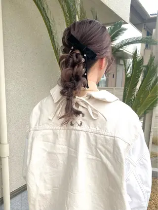 セミロング 桑原 菜摘のヘアスタイル