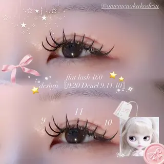 マツエク・マツパ eyelist kako🦋のマツエク・マツパデザイン