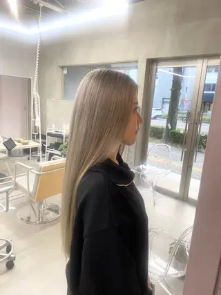 ロング カラー 前橋 姫奈のヘアスタイル