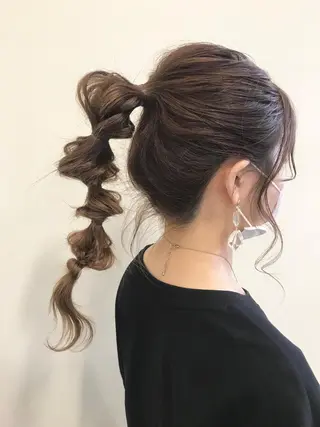 ロング ヘアアレンジ 沢田 瞳のヘアスタイル