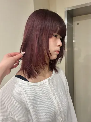 ミディアム hair&eye🎀 /momoKaのヘアスタイル