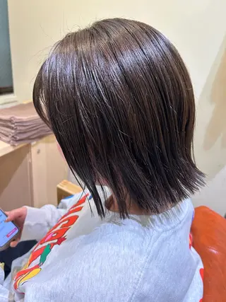 セミロング カラー 久木原 ゆりのヘアスタイル