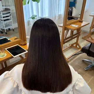 ロング RINNO🌷透明感 カラー/縮毛矯正のヘアスタイル