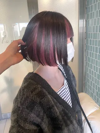 ミディアム カラー SHOTO ハイトー ン/ブロンドカラーのヘアスタイル